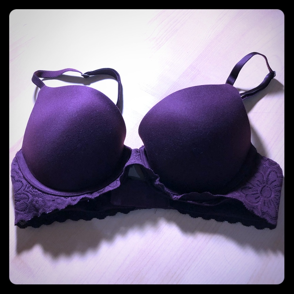 Aerie dark purple/maroon push-up bra